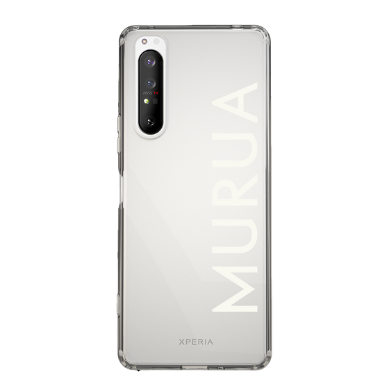 Slim Protection Case［ MURUA - Logo - White ］