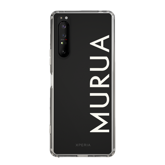 Slim Protection Case［ MURUA - Logo - White ］