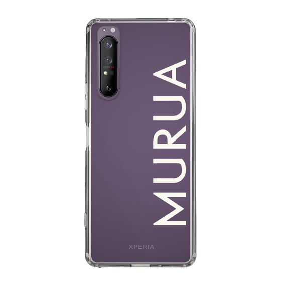 Slim Protection Case［ MURUA - Logo - White ］