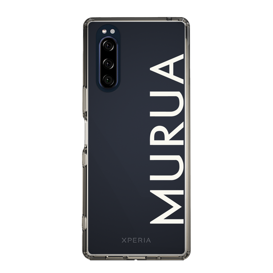 Slim Protection Case［ MURUA - Logo - White ］