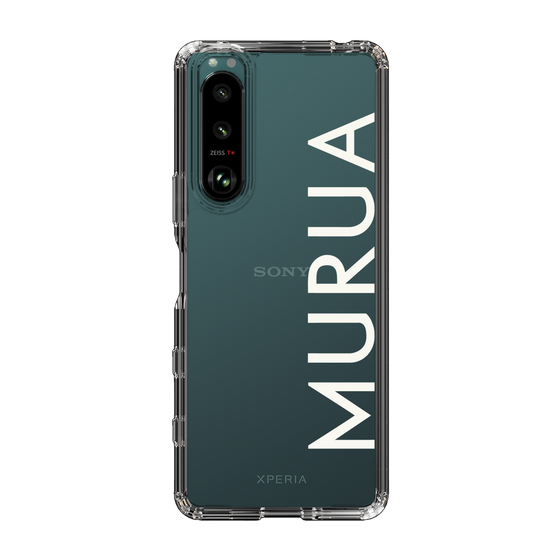 Slim Protection Case［ MURUA - Logo - White ］