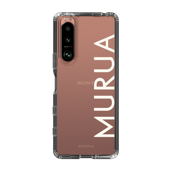 Slim Protection Case［ MURUA - Logo - White ］