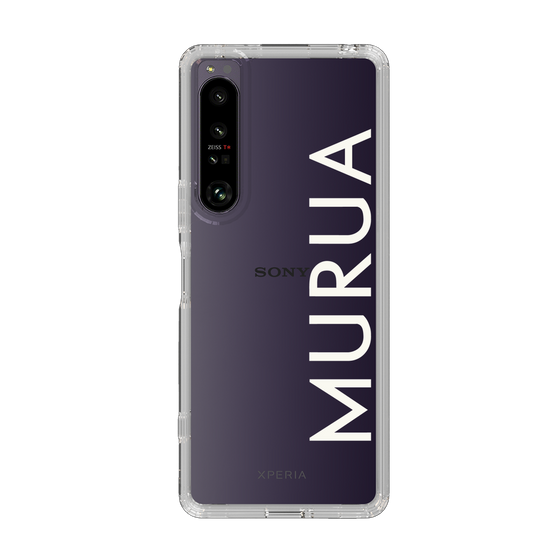 Slim Protection Case［ MURUA - Logo - White ］