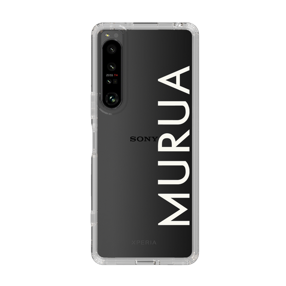 Slim Protection Case［ MURUA - Logo - White ］