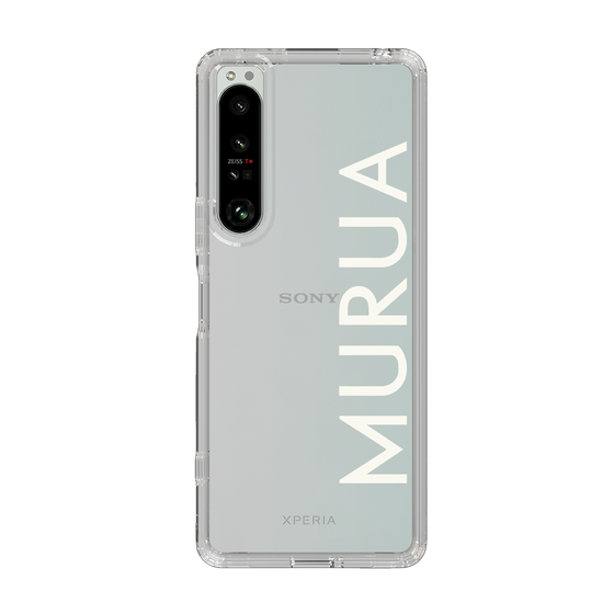 Slim Protection Case［ MURUA - Logo - White ］