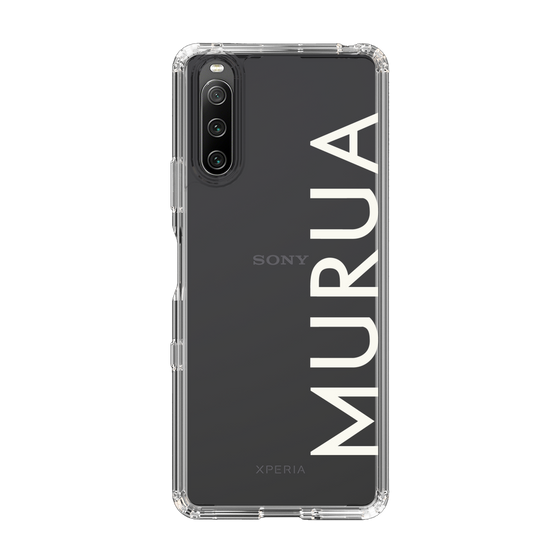 Slim Protection Case［ MURUA - Logo - White ］