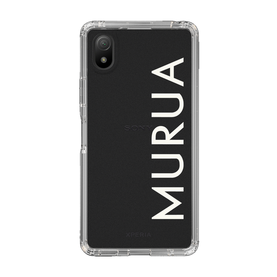 Slim Protection Case［ MURUA - Logo - White ］