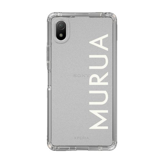 Slim Protection Case［ MURUA - Logo - White ］