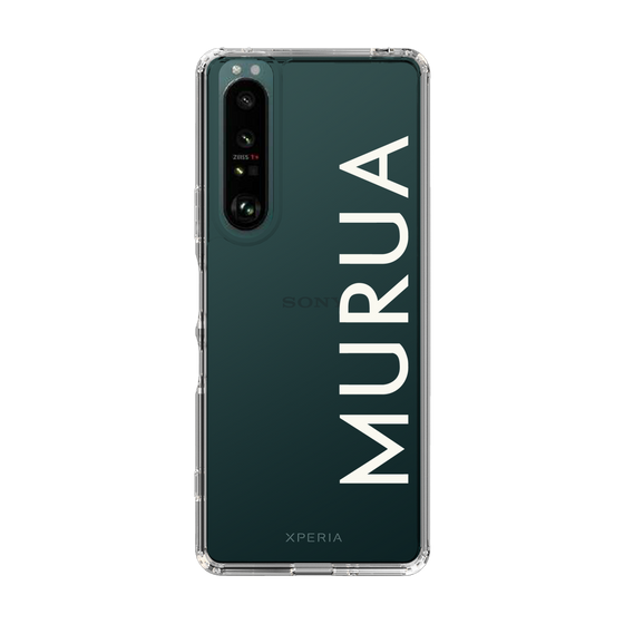 Slim Protection Case［ MURUA - Logo - White ］