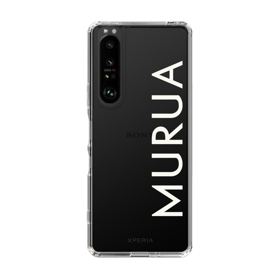 Slim Protection Case［ MURUA - Logo - White ］