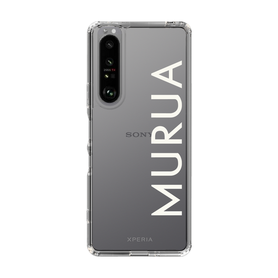Slim Protection Case［ MURUA - Logo - White ］