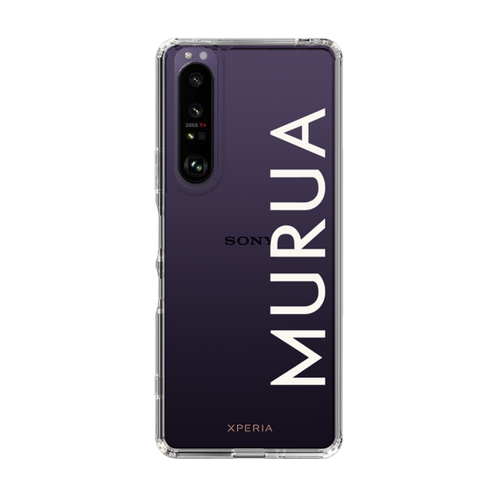 Slim Protection Case［ MURUA - Logo - White ］