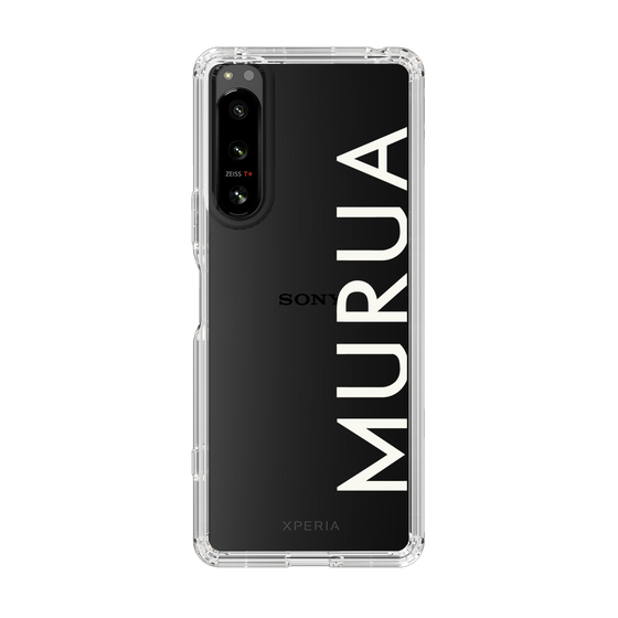 Slim Protection Case［ MURUA - Logo - White ］