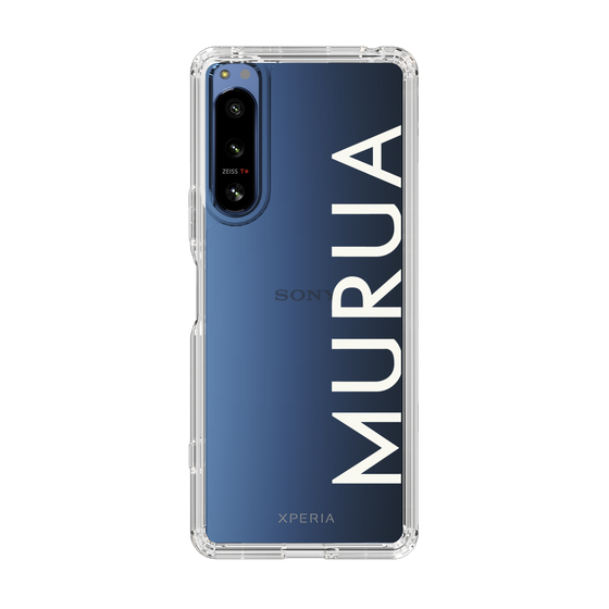 Slim Protection Case［ MURUA - Logo - White ］