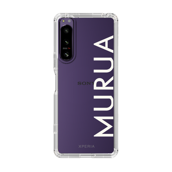 Slim Protection Case［ MURUA - Logo - White ］