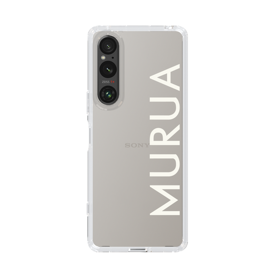 Slim Protection Case［ MURUA - Logo - White ］
