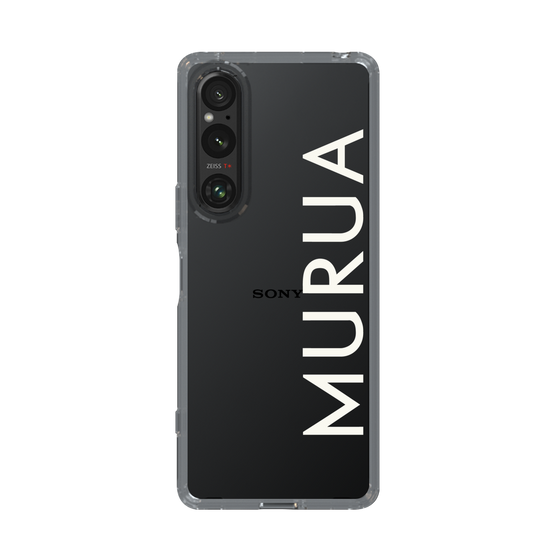 Slim Protection Case［ MURUA - Logo - White ］