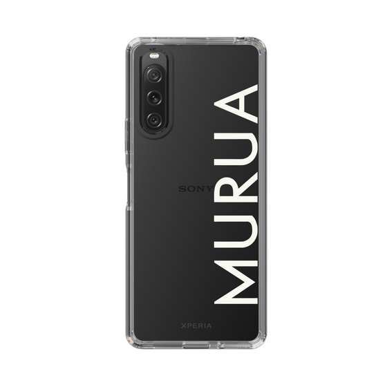 Slim Protection Case［ MURUA - Logo - White ］