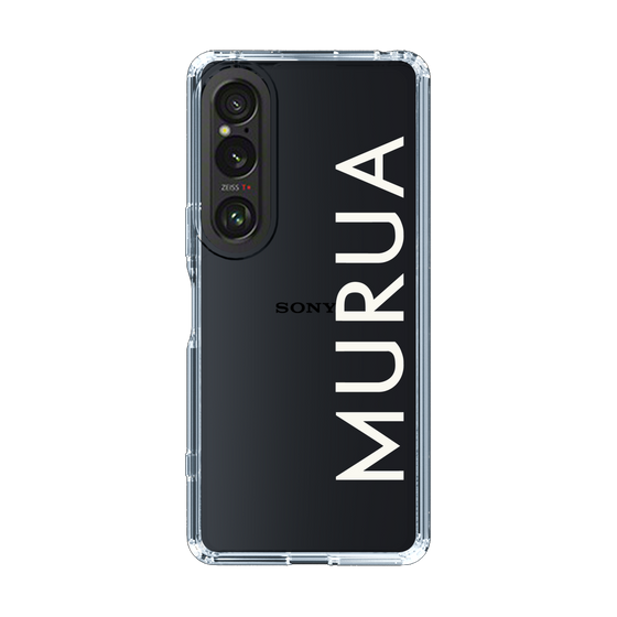 Slim Protection Case［ MURUA - Logo - White ］