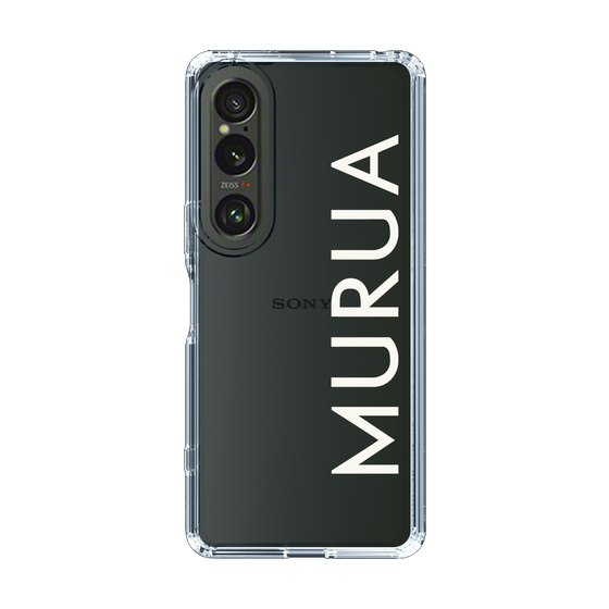 Slim Protection Case［ MURUA - Logo - White ］