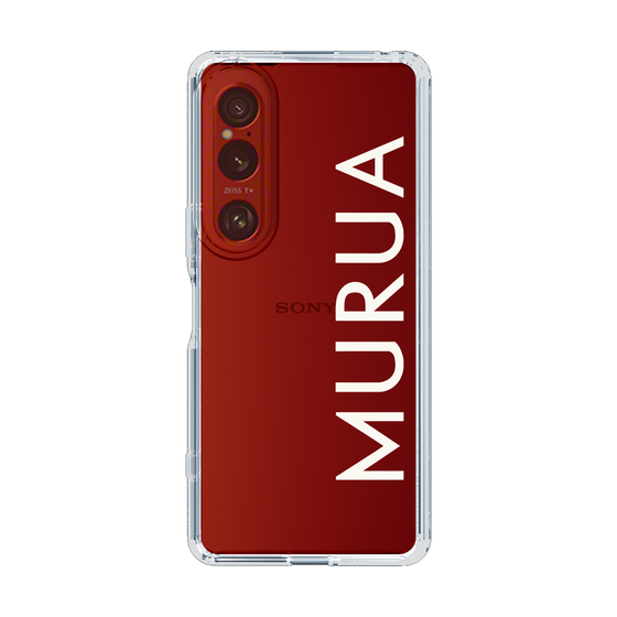 Slim Protection Case［ MURUA - Logo - White ］