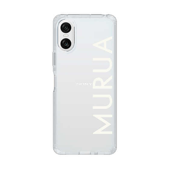 Slim Protection Case［ MURUA - Logo - White ］