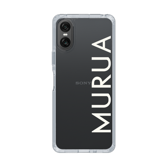 Slim Protection Case［ MURUA - Logo - White ］