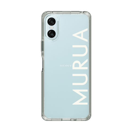 Slim Protection Case［ MURUA - Logo - White ］