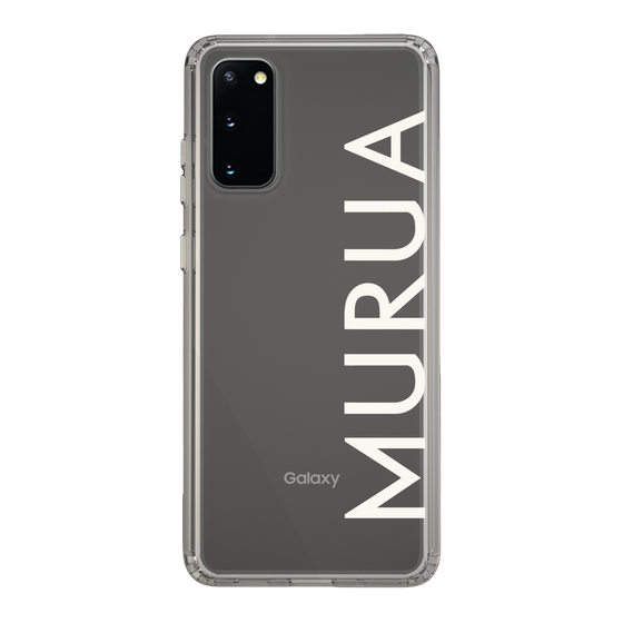 Slim Protection Case［ MURUA - Logo - White ］