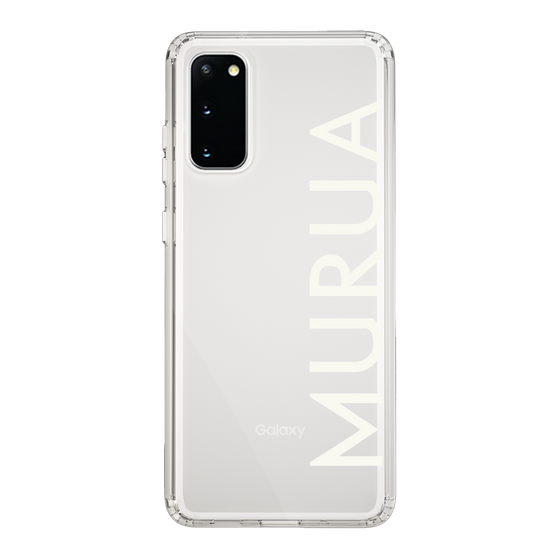 Slim Protection Case［ MURUA - Logo - White ］
