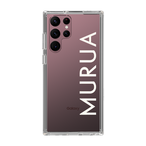 Slim Protection Case［ MURUA - Logo - White ］
