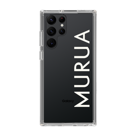 Slim Protection Case［ MURUA - Logo - White ］