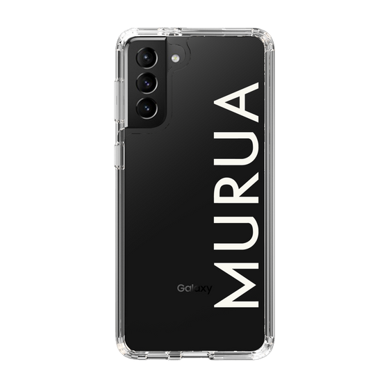 Slim Protection Case［ MURUA - Logo - White ］