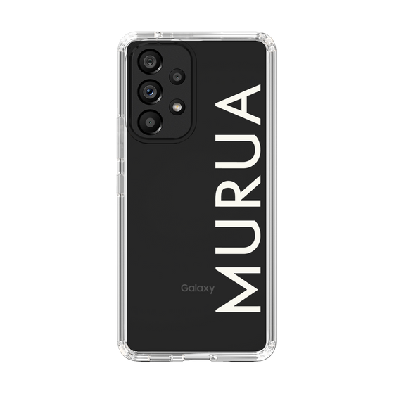Slim Protection Case［ MURUA - Logo - White ］