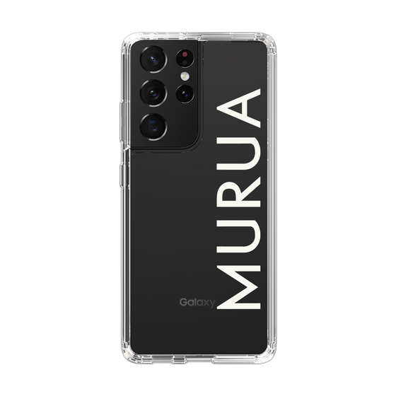 Slim Protection Case［ MURUA - Logo - White ］
