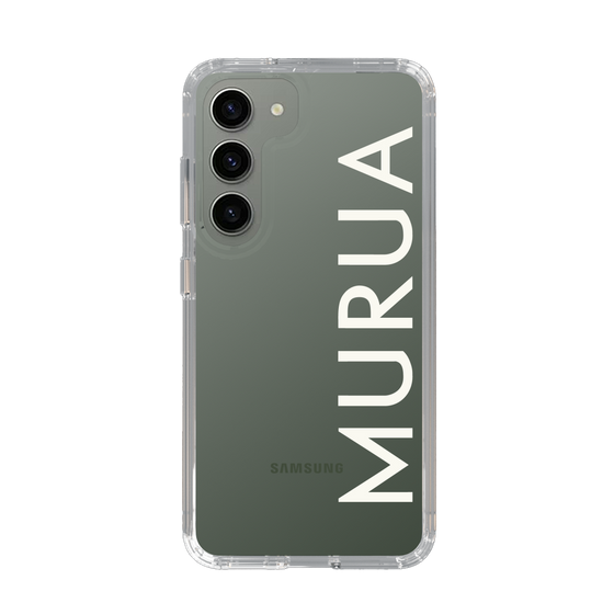 Slim Protection Case［ MURUA - Logo - White ］
