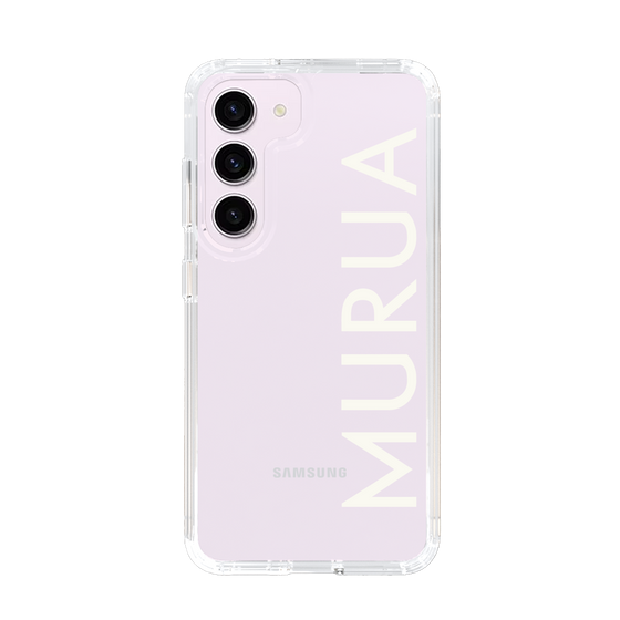 Slim Protection Case［ MURUA - Logo - White ］