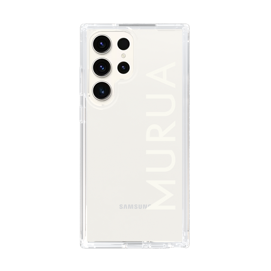 Slim Protection Case［ MURUA - Logo - White ］