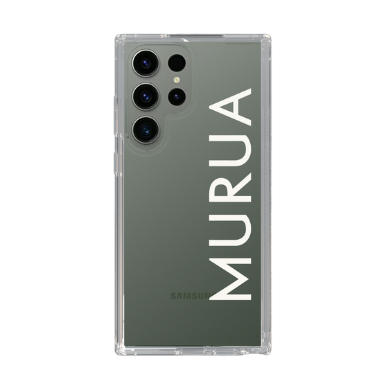 Slim Protection Case［ MURUA - Logo - White ］