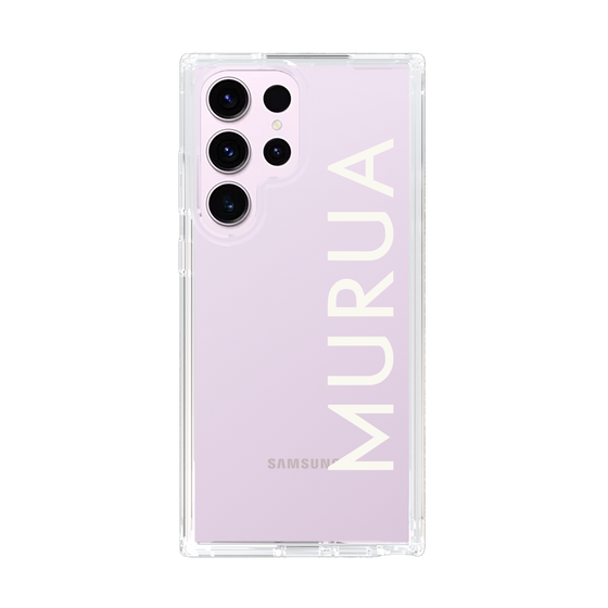 Slim Protection Case［ MURUA - Logo - White ］