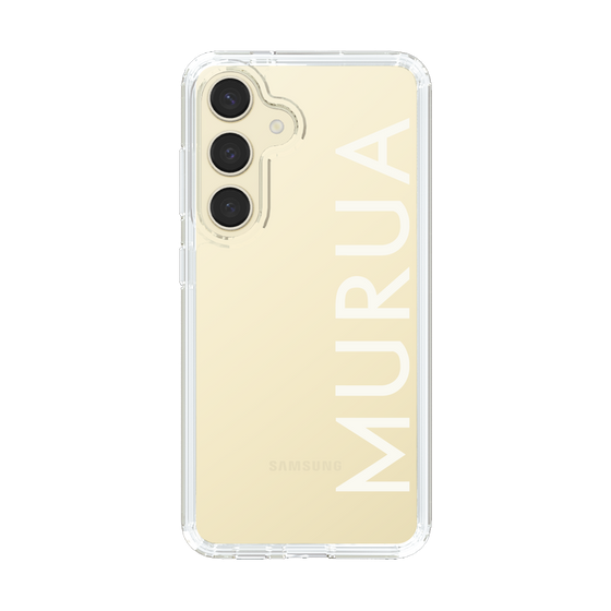 Slim Protection Case［ MURUA - Logo - White ］