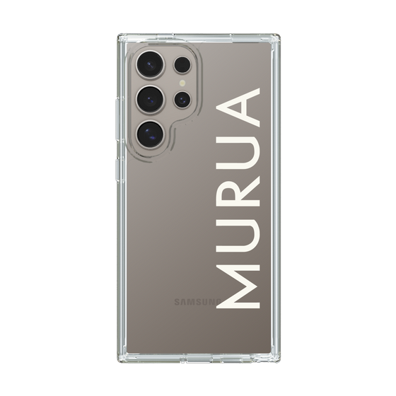 Slim Protection Case［ MURUA - Logo - White ］