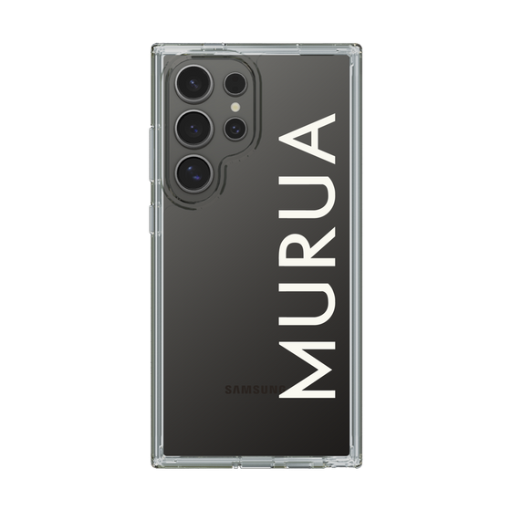 Slim Protection Case［ MURUA - Logo - White ］