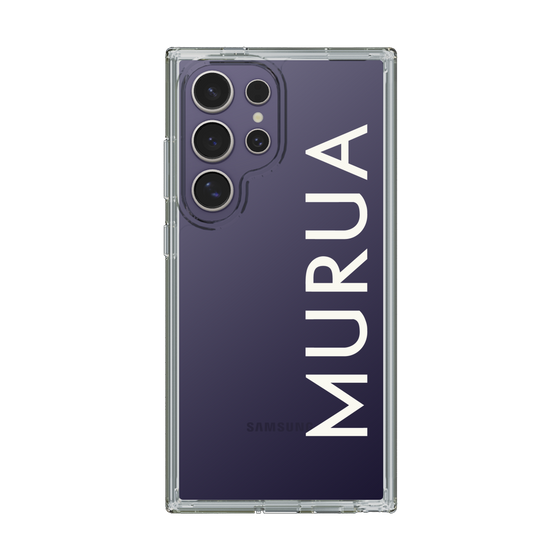 Slim Protection Case［ MURUA - Logo - White ］
