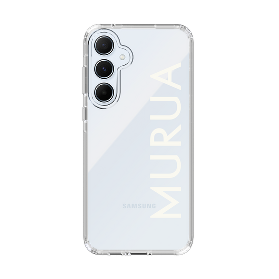 Slim Protection Case［ MURUA - Logo - White ］