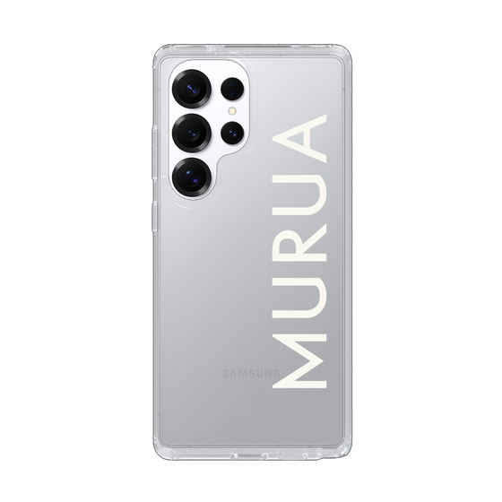 Slim Protection Case［ MURUA - Logo - White ］