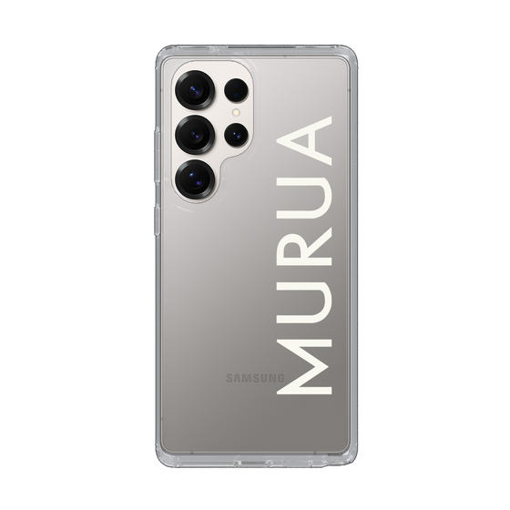 Slim Protection Case［ MURUA - Logo - White ］