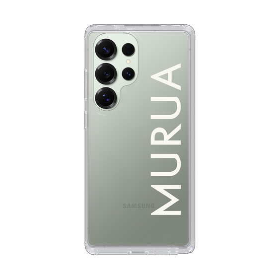Slim Protection Case［ MURUA - Logo - White ］