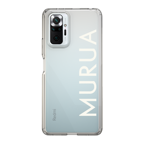 Slim Protection Case［ MURUA - Logo - White ］