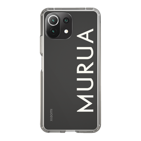 Slim Protection Case［ MURUA - Logo - White ］